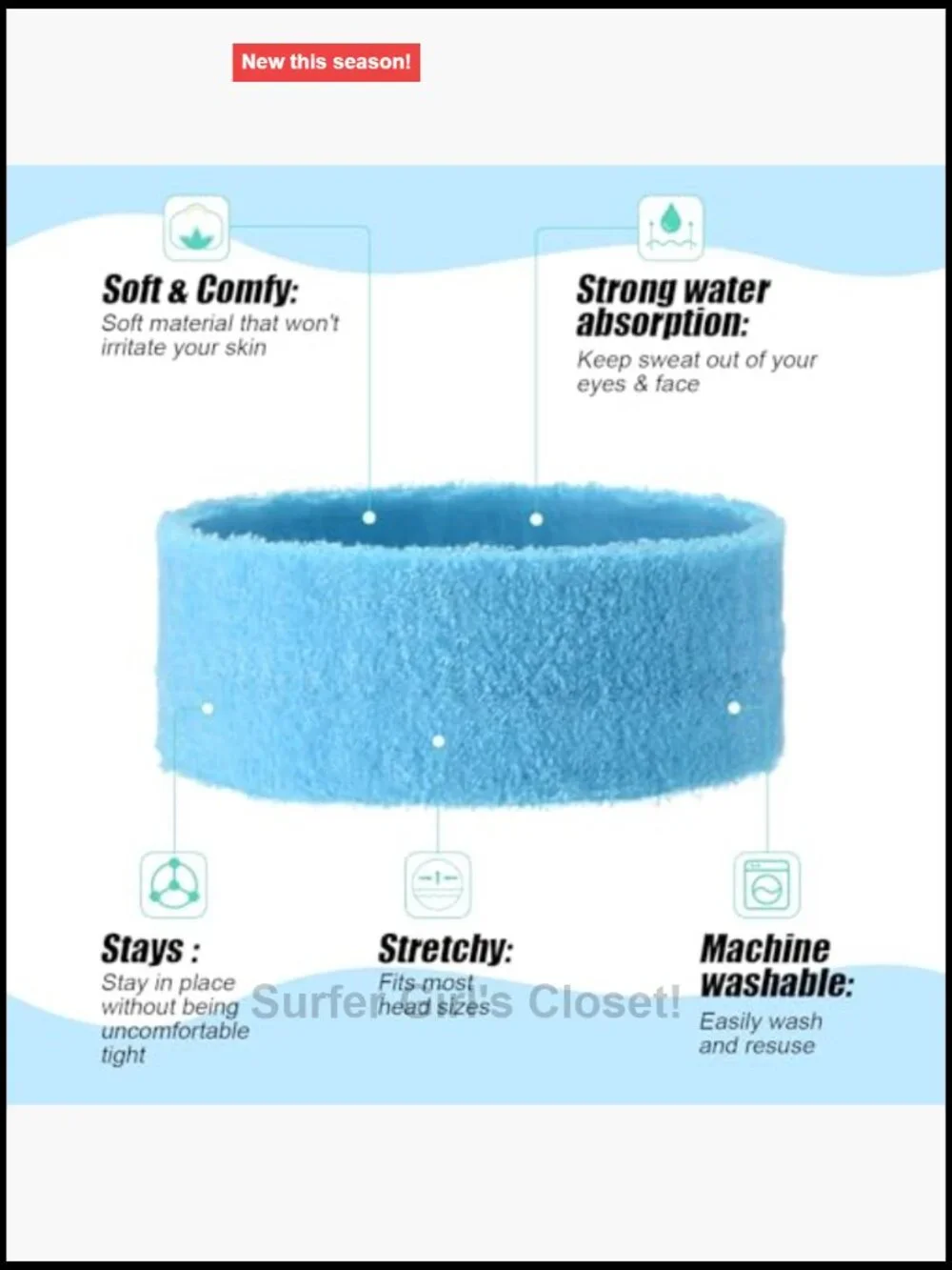 240 Pack Neon Sweatbands Bulk Headbands Sports Stretchy Moisture Wicking Non